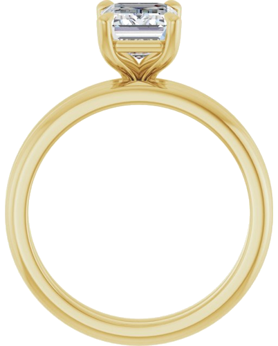 Sužadėtuvių Žiedas „Claw-Prong“ 10k yellow gold Emerald 8mm x 6mm (7)