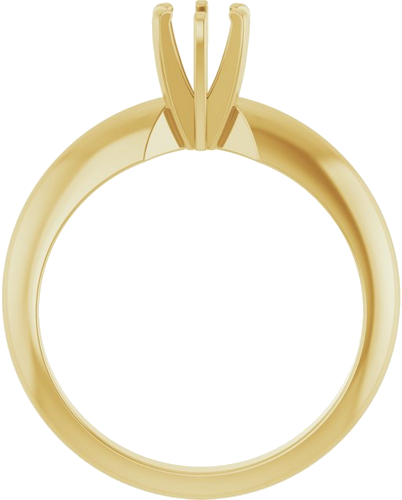 Sužadėtuvių Žiedas „Solitaire“ 14k yellow gold Round 4.1mm (2)