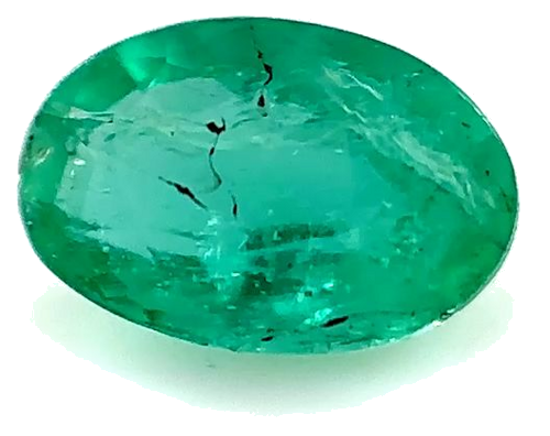 0.39 carat GREEN Oval Smaragdas (1)