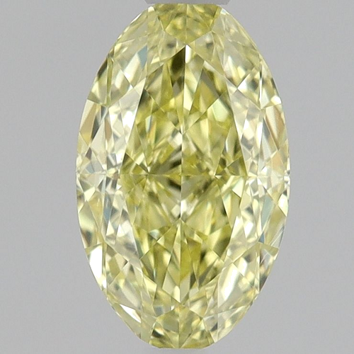 0.57 carat Fancy Yellow-VVS1 Natūralus Oval Deimantas (1)