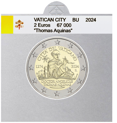 Флажки-наклейки для монет 2 евро в холдерах 2004 - 2025 (2)