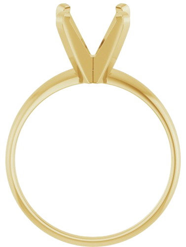 Sužadėtuvių Žiedas „Solitaire“ 585 Geltonojo Aukso Round 9mm (2)