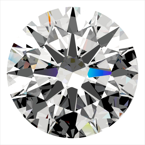 0.43 carat G-SI1 Excellent cut Natūralus Round Deimantas (1)