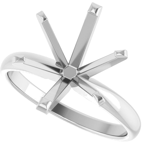 Sužadėtuvių Žiedas „Solitaire“ 14k white gold Oval 12mm x 10mm (5)