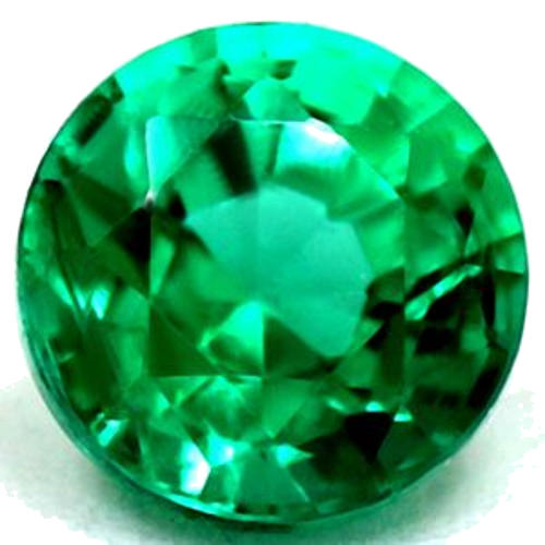 0.49 carat GREEN Round Smaragdas (1)