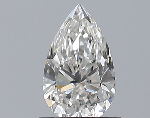 0.6 carat F-VS2 Natūralus Pear Deimantas (1)