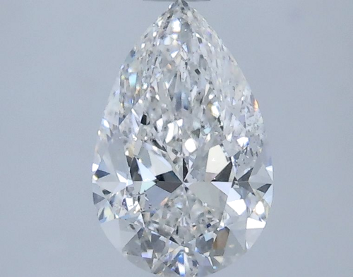 0.9 carat D-SI1 Natūralus Pear Deimantas (1)
