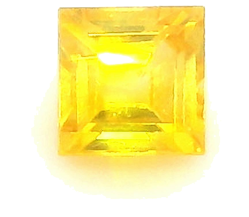 0.32 carat YELLOW Square Safyras (1)
