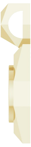 Pakabukas „Geometric Bezel-Set Solitaire“ 14k yellow gold Oval 6mm x 4mm (3)
