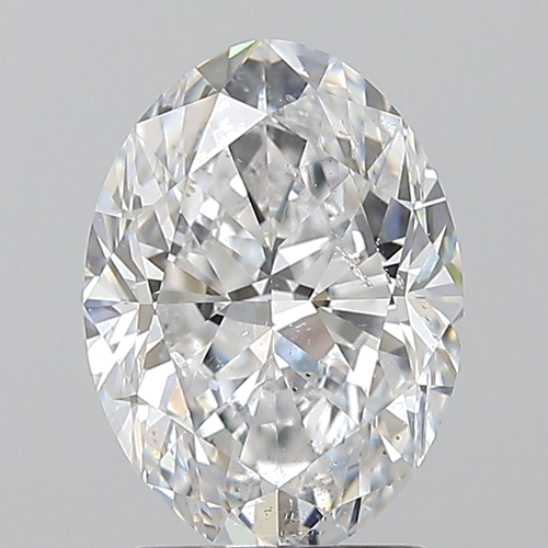 2.02 carat D-SI2 Natūralus Oval Deimantas (1)