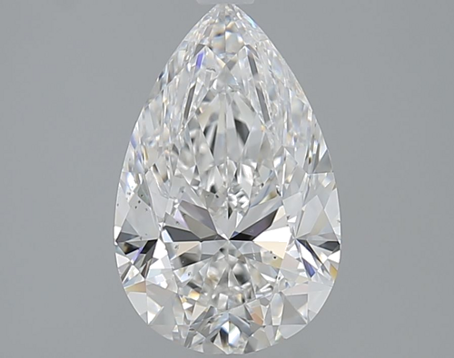 2.5 carat F-SI2 Natūralus Pear Deimantas (1)