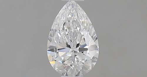 0.52 carat D-VVS1 Natūralus Pear Deimantas (1)