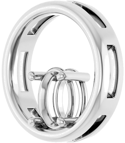 Pakabukas „Solitaire Circle“ 925 Sidabro Oval 8mm x 6mm (2)