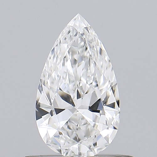 0.5 carat F-VVS1 Natūralus Pear Deimantas (1)