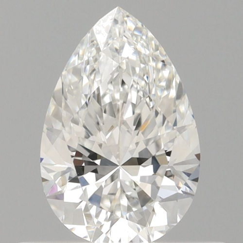 0.51 carat F-VVS1 Natūralus Pear Deimantas (1)