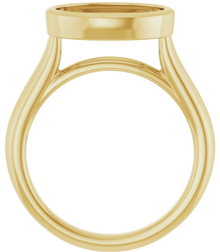 Sužadėtuvių Žiedas „Bezel-Set Solitaire“ 14k yellow gold Oval 11.5mm x 8mm (2)
