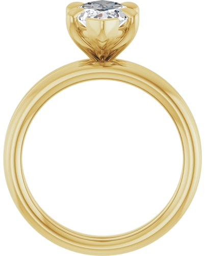 Sužadėtuvių Žiedas „Claw-Prong Solitaire“ 14k yellow gold Marquise 13mm x 6.5mm (7)