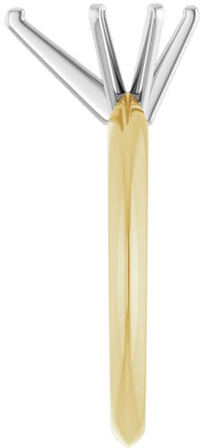 14K Yellow White 10x6 mm Pear Engagement Ring Mounting (4)