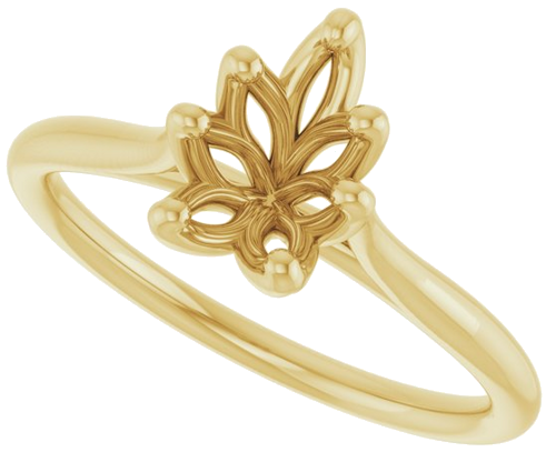 Sužadėtuvių Žiedas „Cathedral-Style Solitaire“ 14k yellow gold Pear 8mm x 5mm (5)