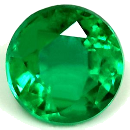 0.47 carat GREEN Round Smaragdas (1)