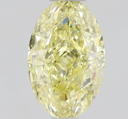 0.5 carat Fancy Yellow-SI1 Natūralus Oval Deimantas (1)
