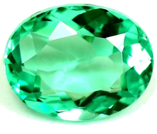 0.56 carat GREEN Oval Smaragdas (1)