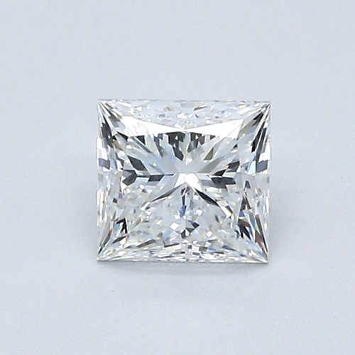0.67 carat F-SI1 Natūralus Princess Deimantas (1)