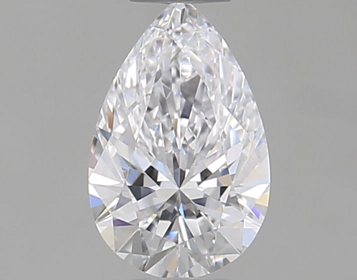 0.44 carat D-VVS2 Natūralus Pear Deimantas (1)