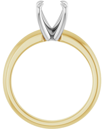 Sužadėtuvių Žiedas „Claw-Prong Solitaire“ 18k yellow/white gold Round 7.4mm (2)