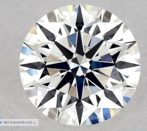 0.54 carat H-VVS2 Excellent cut Natūralus Round Deimantas (1)