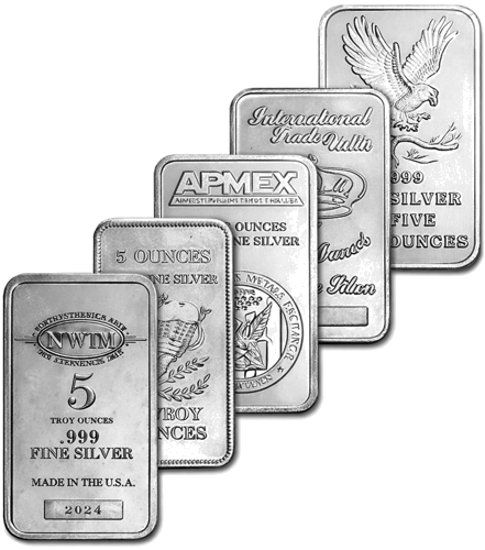 5 oz Серебряный слиток Mix (1)