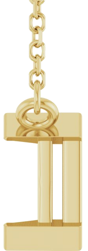 Pakabukas „Half-Bezel Solitaire“ 14k yellow gold Emerald 9mm x 7mm (3)