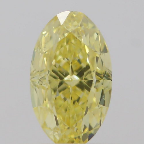 0.5 carat Fancy Intense  Yellow-SI1 Natūralus Oval Deimantas (1)