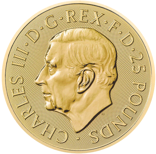 1/4 oz Tjudoru (Tudor) Seimūra vienradzis 2024 Lielbritānijas zelta monēta (2)