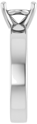 Sužadėtuvių Žiedas „Solitaire“ 585 Baltojo Aukso Oval 10mm x 8mm (4)