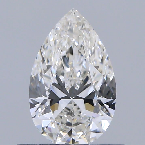 0.5 carat G-VS2 Natūralus Pear Deimantas (1)