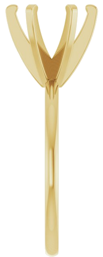 14K Yellow 8.2 mm Round Solitaire Engagement Ring Mounting (4)