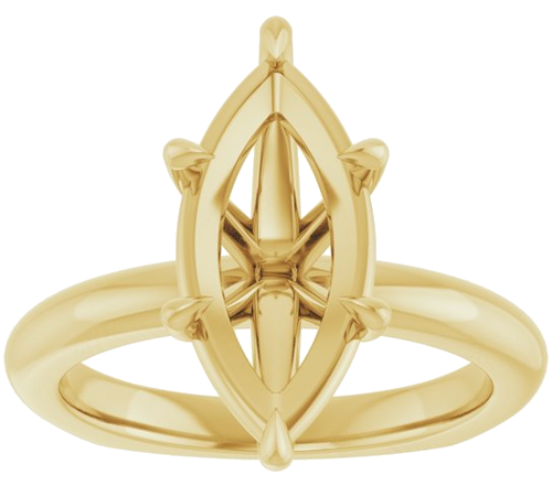 Sužadėtuvių Žiedas „Claw-Prong Euro Shank“ 14k yellow gold Marquise 15mm x 7mm (3)