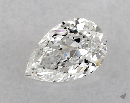 0.9 carat D-VVS1 Natūralus Pear Deimantas (1)
