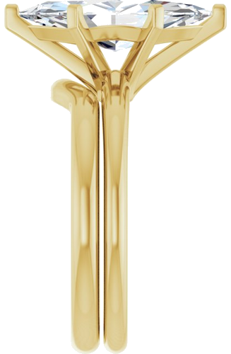 Sužadėtuvių Žiedas 14k yellow gold Marquise 15mm x 7mm (9)