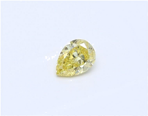 0.25 carat Fancy Vivid Yellow-SI1 Natūralus Pear Deimantas (1)