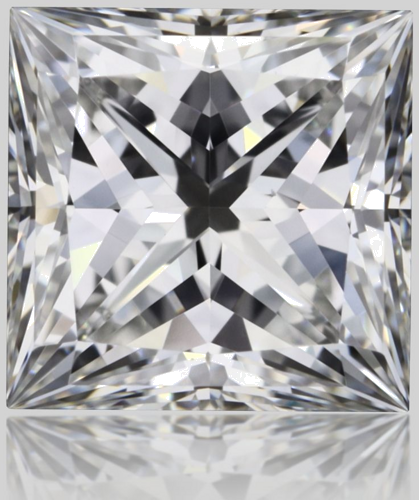 0.82 carat F-VVS2 Natūralus Princess Deimantas (1)