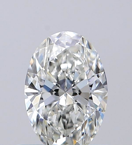 0.54 carat H-VVS2 Natūralus Oval Deimantas (1)