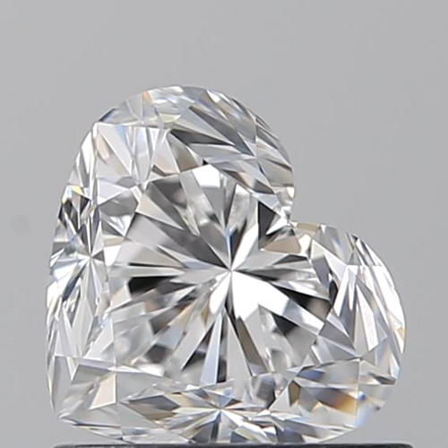 0.92 carat D-VVS1 Natūralus Heart Deimantas (1)