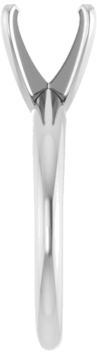 Sužadėtuvių Žiedas „Solitaire“ 585 Baltojo Aukso Round 7.8mm x 8.6mm (4)