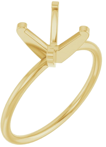 Sužadėtuvių Žiedas „Solitaire“ 14k yellow gold Round 8mm (1)