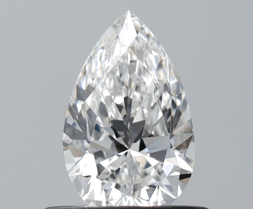 0.5 carat F-VVS1 Natūralus Pear Deimantas (1)
