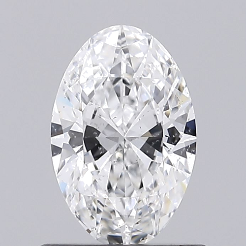 0.66 carat E-SI2 Natūralus Oval Deimantas (1)