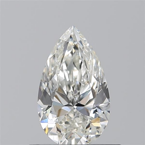 0.7 carat H-VS2 Natūralus Pear Deimantas (1)