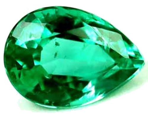 0.46 carat GREEN Pear Smaragdas (1)